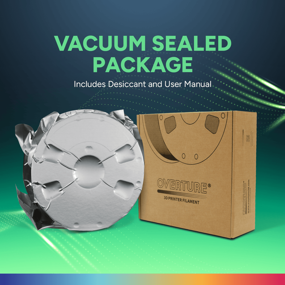 Overture TPU 3D Printer Filament 1.75mm 2 KG - Overture 3D