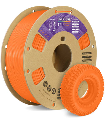 Overture TPU 3D Printer Filament 1.75mm - Surface Finish & Texture Detail