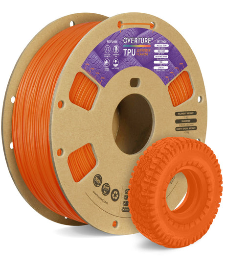Overture TPU 3D Printer Filament 1.75mm - Overture 3D