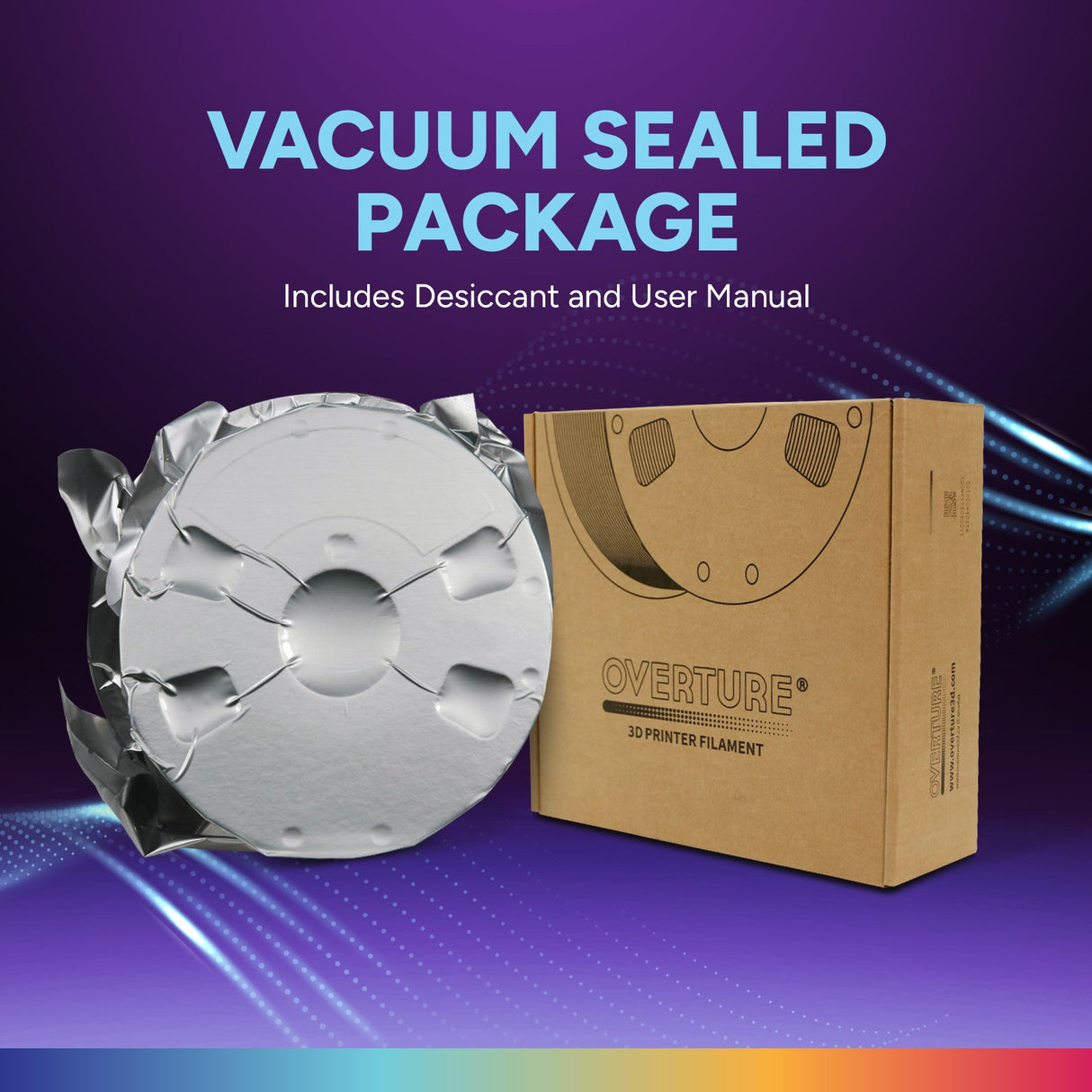 Overture High Speed TPU 3D Printer Filament 1.75mm -2 KG - Overture 3D