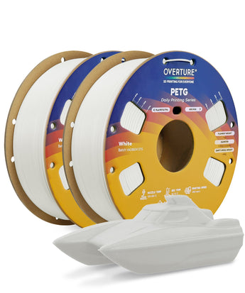 PETG 3D Printer Filament 1.75mm - 2 Pack - Overture 3D