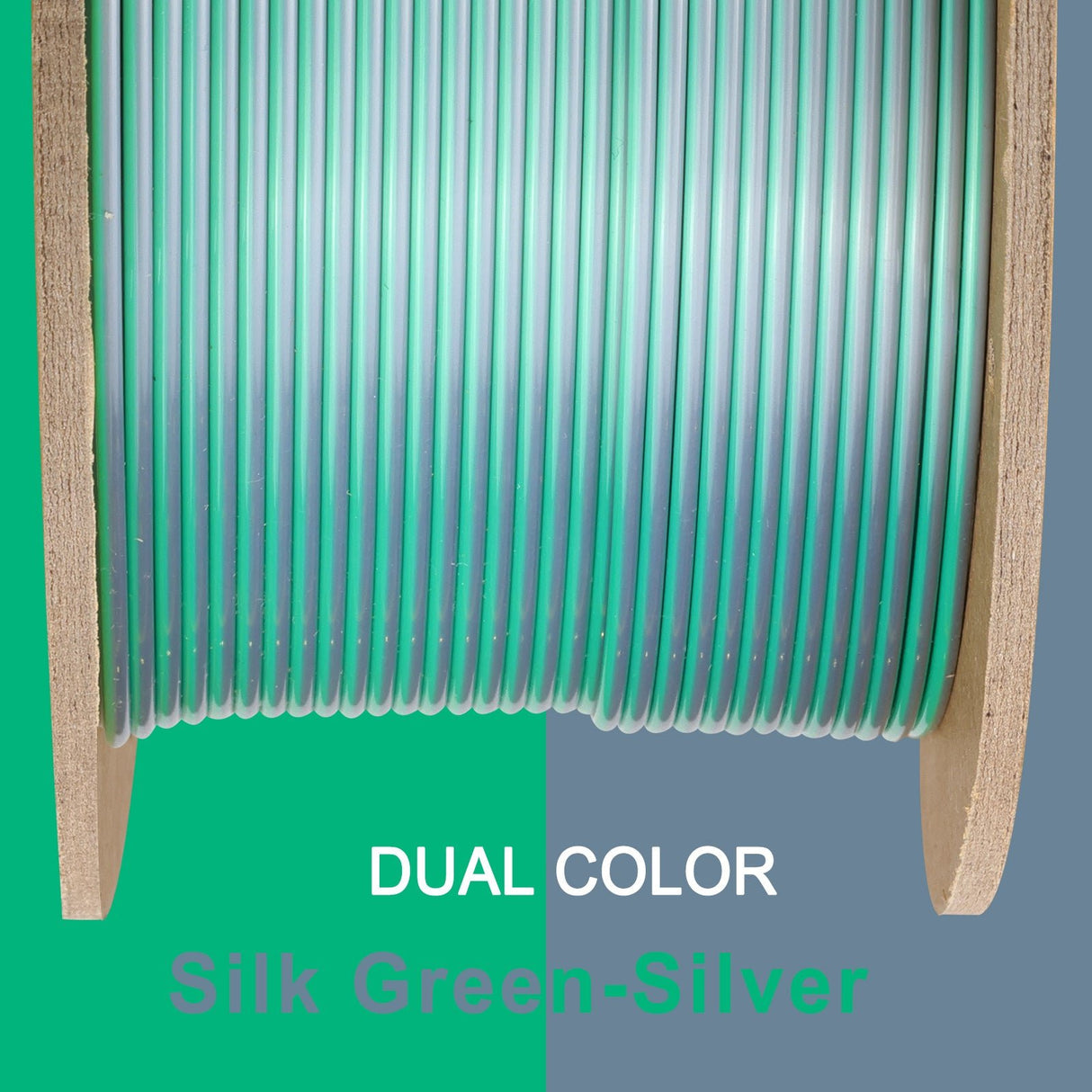 Overture Silk PLA 3D Printer Filament Dual Colors 1.75mm - Overture 3D
