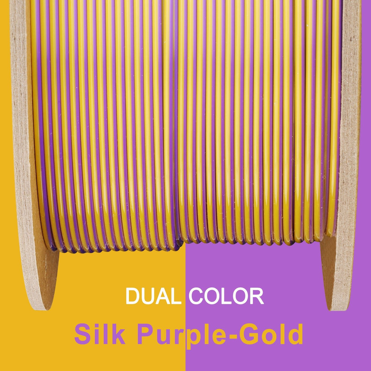 Overture Silk PLA 3D Printer Filament Dual Colors 1.75mm - Overture 3D