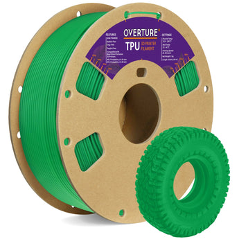 Overture TPU 3D Printer Filament 1.75mm - Surface Finish & Texture Detail