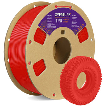 Overture TPU 3D Printer Filament 1.75mm - 3D Printed Sample Showcase