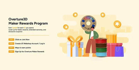 Announcement: Updates to Overture3D Maker Rewards Program - Overture 3D