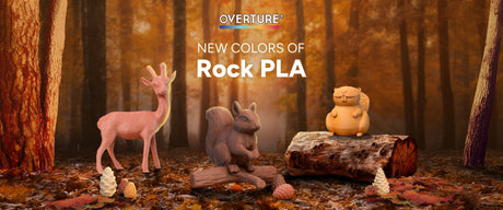 Explore the New Rock PLA Wood Series - Overture 3D