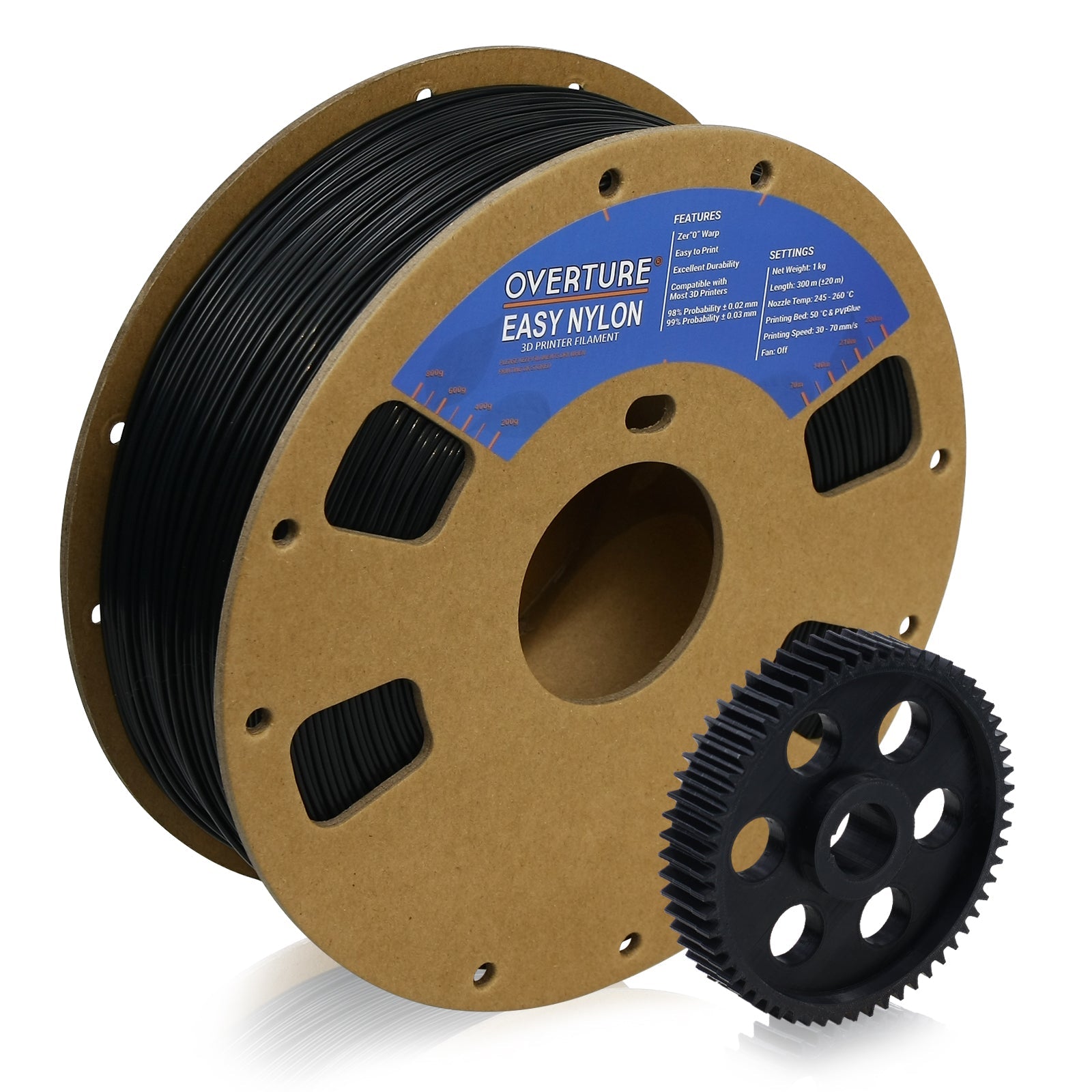 Overture Nylon 3D Printing Filament – Overture 3D