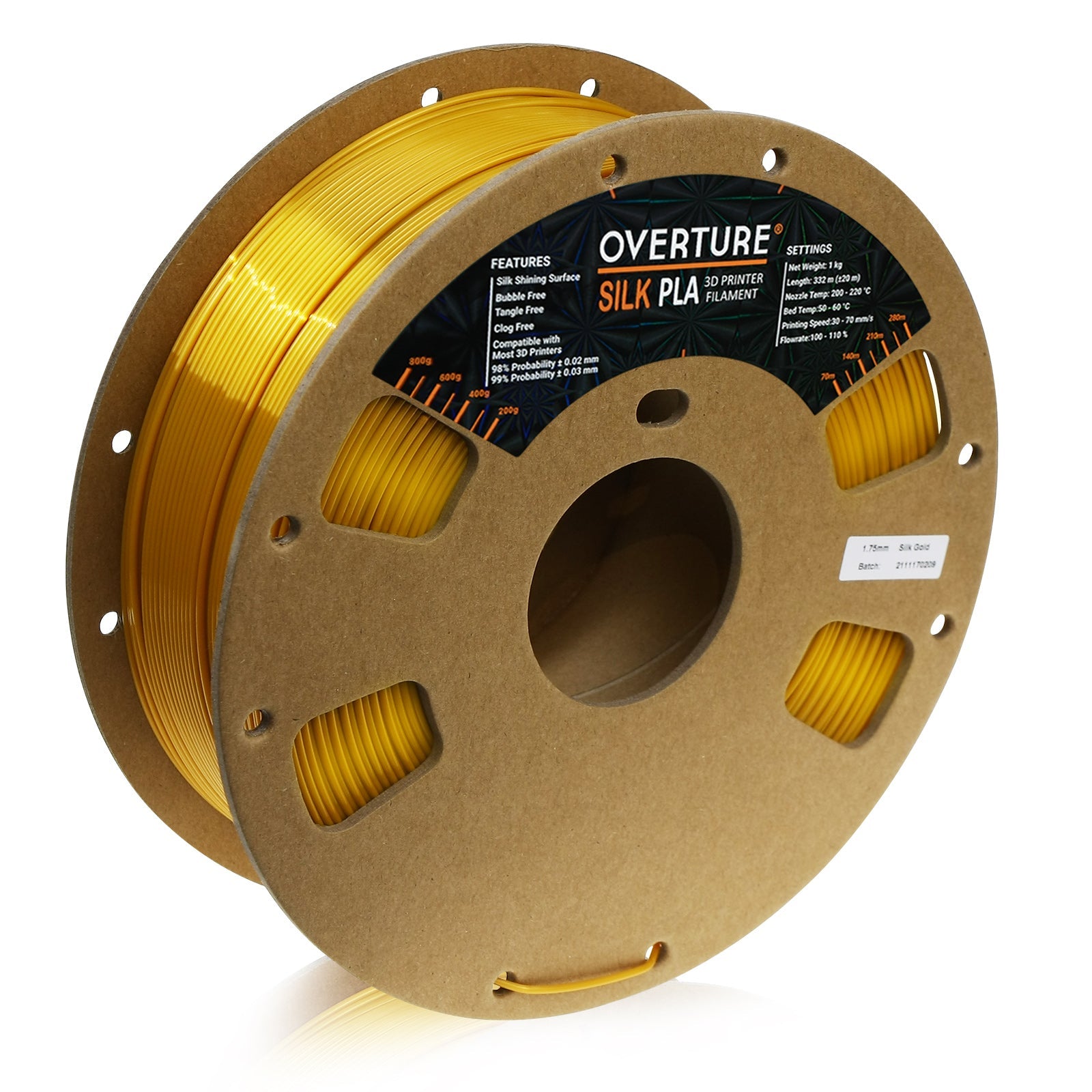 Overture Silk PLA 3D Printing Filament – Overture 3D