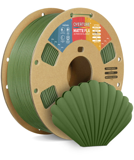 Overture Matte PLA 3D Printer Filament 1.75mm