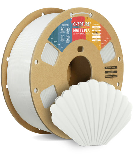 Overture Matte PLA 3D Printer Filament 1.75mm