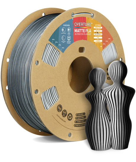 Overture Matte PLA 3D Printer Filament 1.75mm