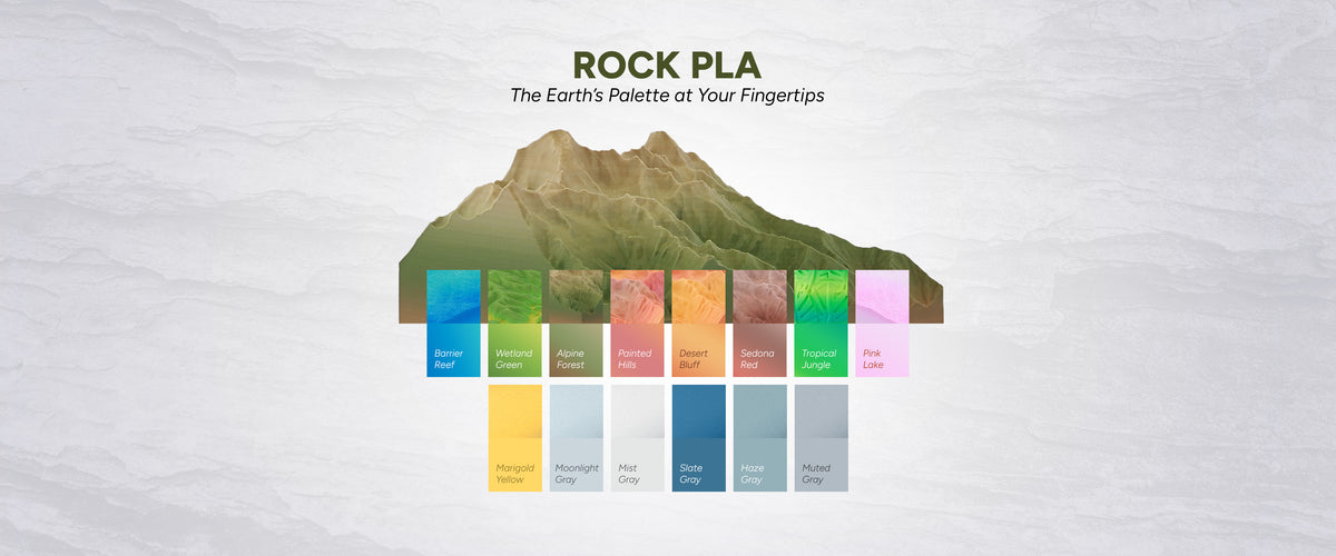 Rock Color Gradient Introducing 14 New Rock PLA Colors: Nature-Inspired Gradients and Vers ...