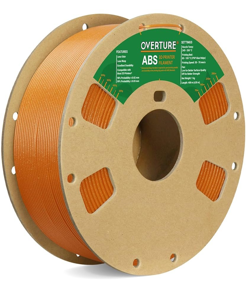 Overture ABS 3D Printer Filament 1.75mm - Overture 3D