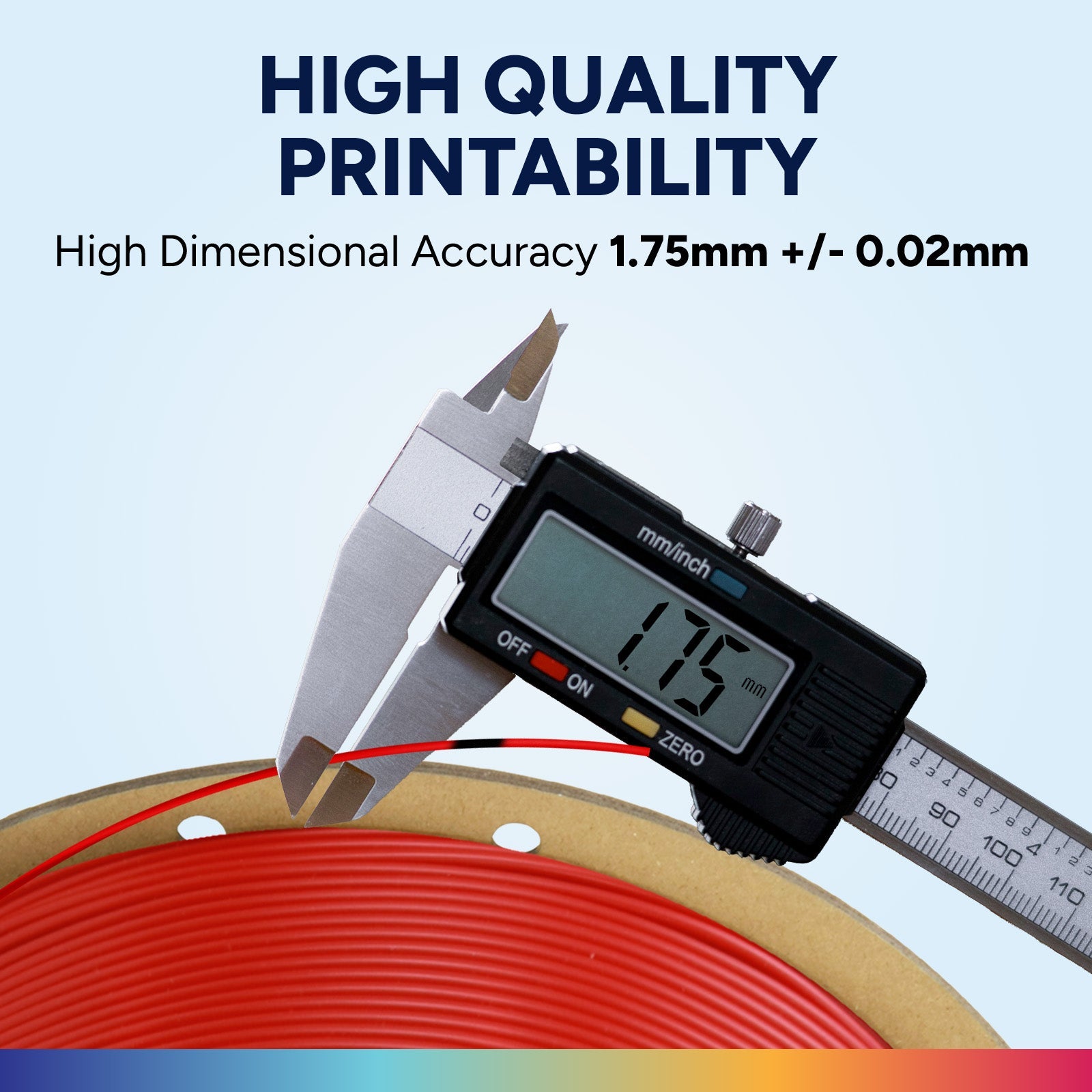 Overture Easy PLA 3D Printer Filament 1.75mm 6 - Pack - Overture 3D