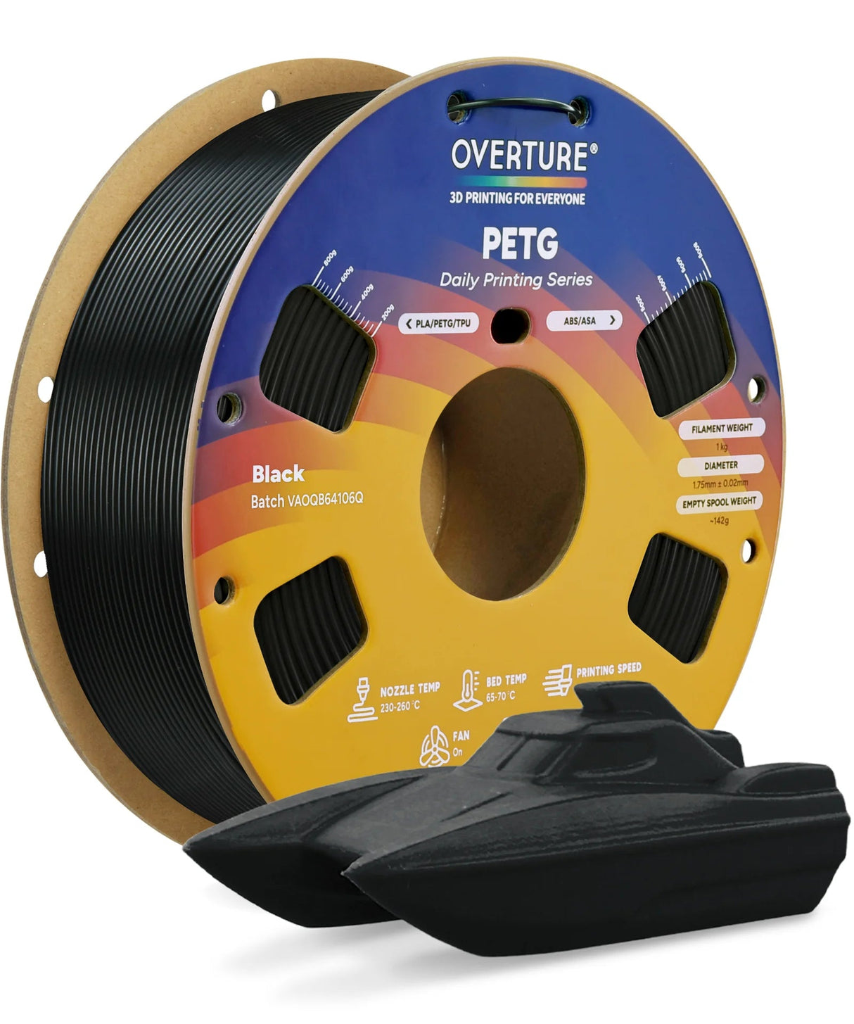 Overture PETG 3D Printer Filament 1.75mm - Overture 3D