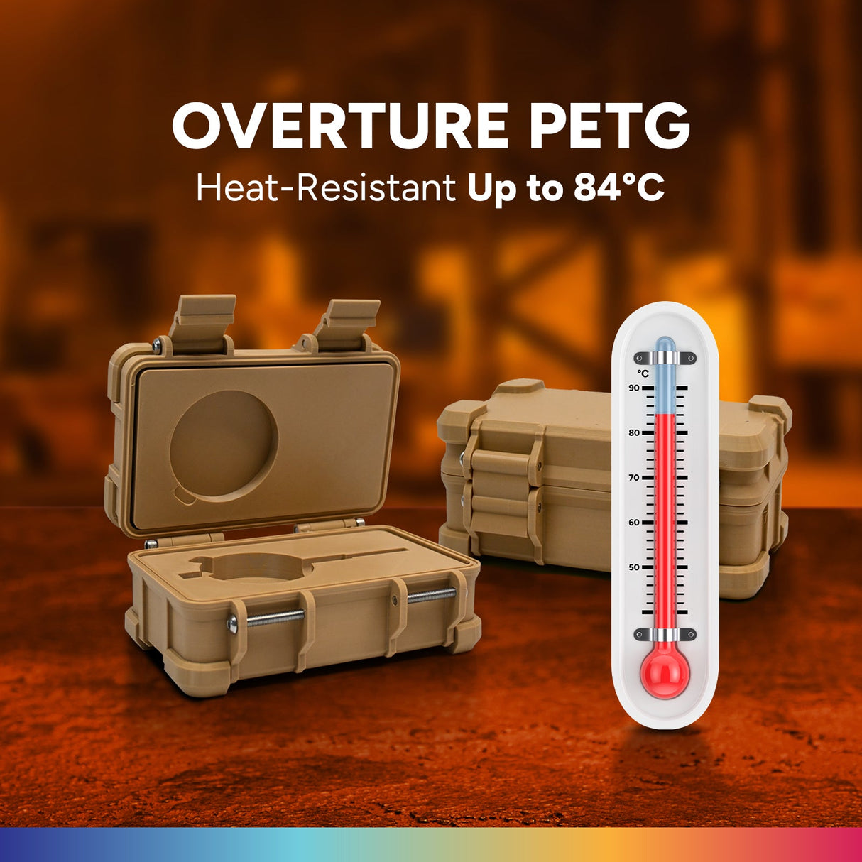 Overture PETG 3D Printer Filament 1.75mm - 6 Pack - Overture 3D
