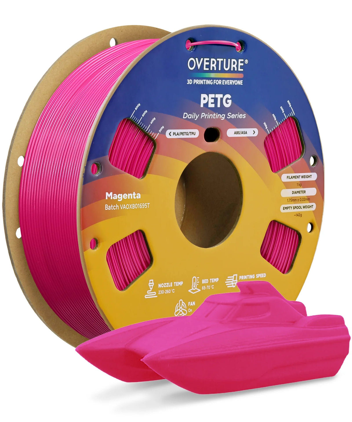 Overture PETG 3D Printer Filament 1.75mm - Overture 3D