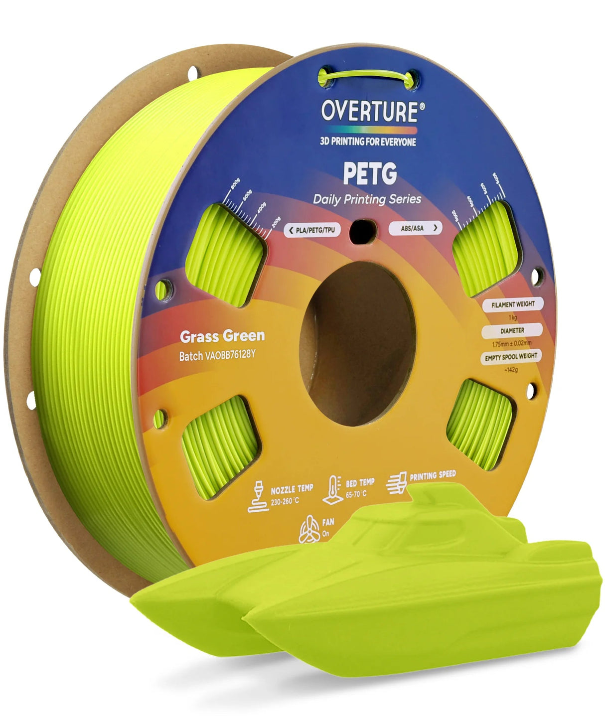 Overture PETG 3D Printer Filament 1.75mm - Overture 3D