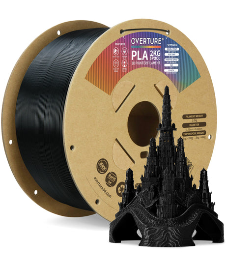 Overture PLA 3D Printer Filament 1.75mm - 2 KG - Overture 3D