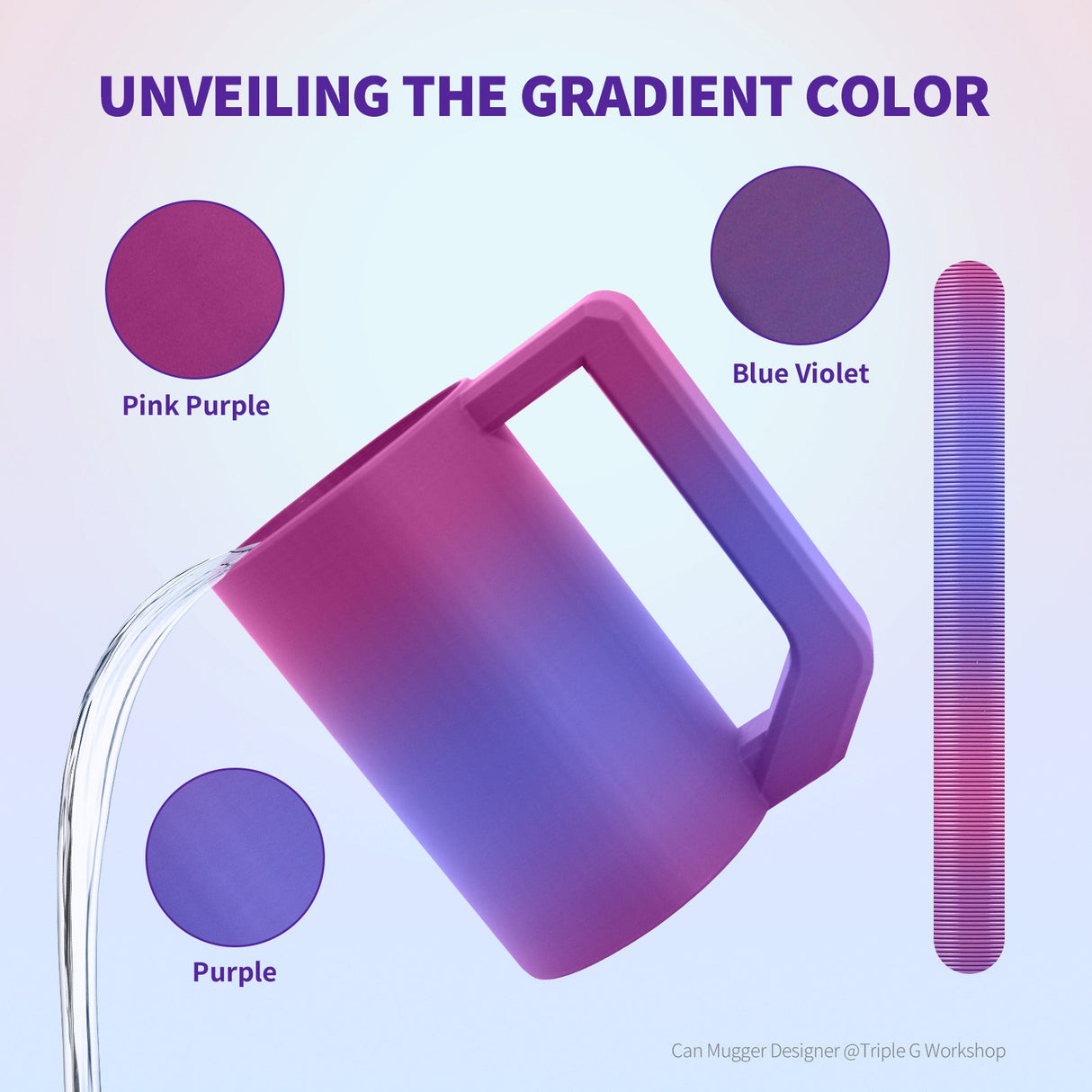Overture PLA Gradient Filament 1.75mm - Overture 3D