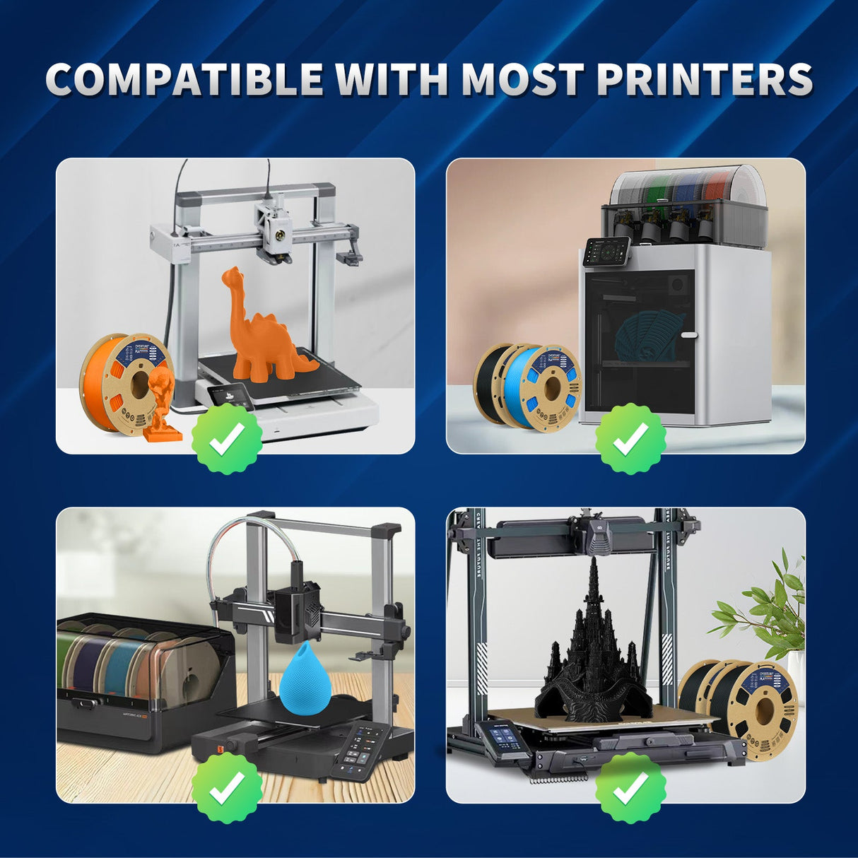 Overture PLA Professional 3D Printer Filament 1.75mm - Overture 3D
