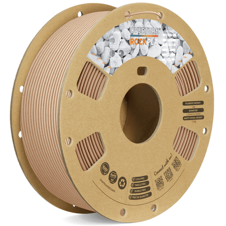Overture Rock PLA 3D Printer Filament 1.75mm - Overture 3D