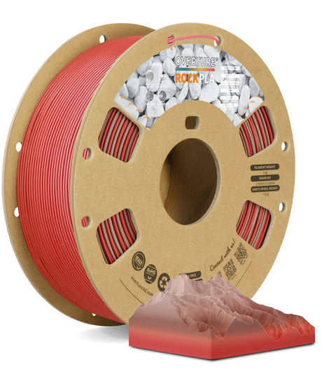 Overture Rock PLA 3D Printer Filament 1.75mm - Overture 3D