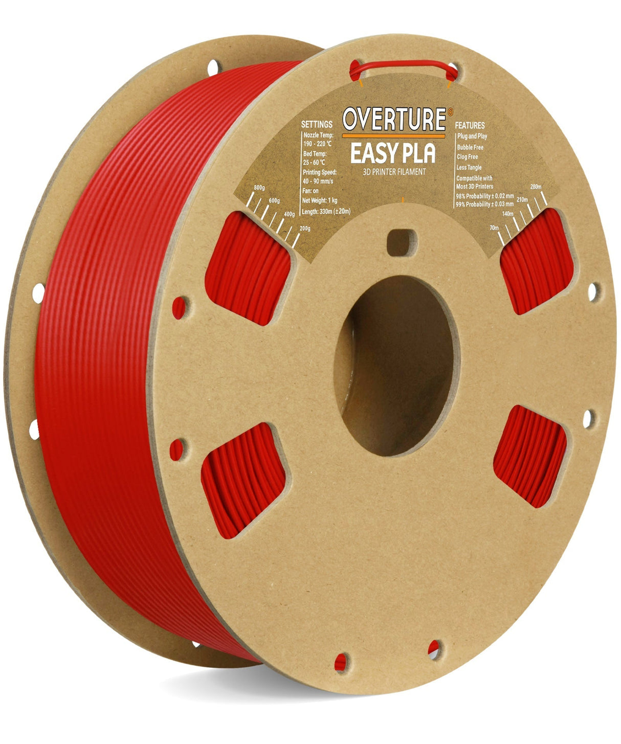 Overture Shimmer PLA 3D Printer Filament 1.75mm - Overture 3D