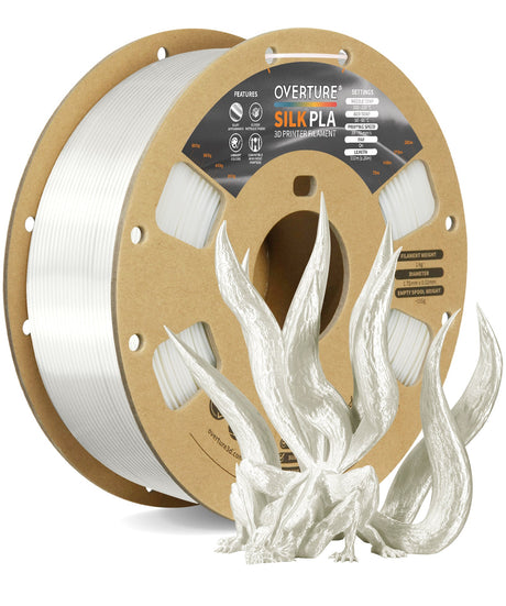 Overture Silk PLA 3D Printer Filament 1.75mm - Overture 3D