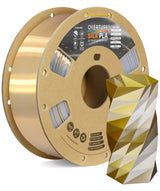 Overture Silk PLA 3D Printer Filament Dual Colors 1.75mm - Overture 3D