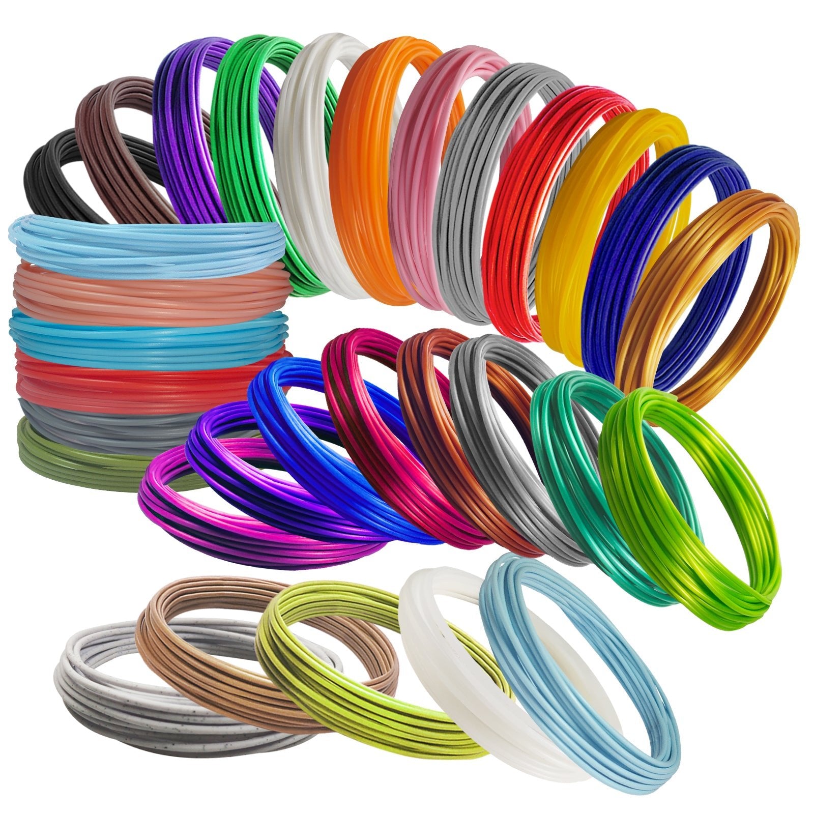 5 st 3d-skrivare för barn 3d-utskrift Filament 3d Doodler Pen Refills  Färgskiftande filament Pla Filam Assorted Color dd48, Assorted Color
