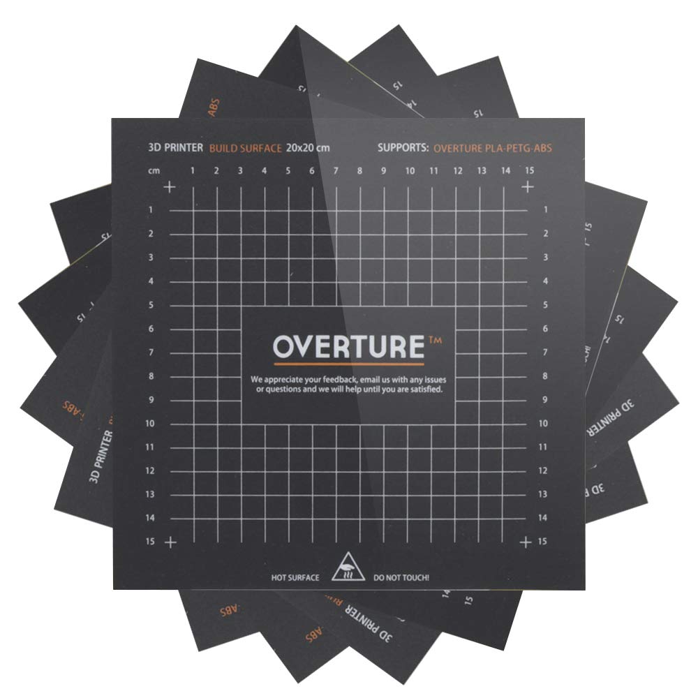 Overture 3D Printer Build Surface - Overture 3D