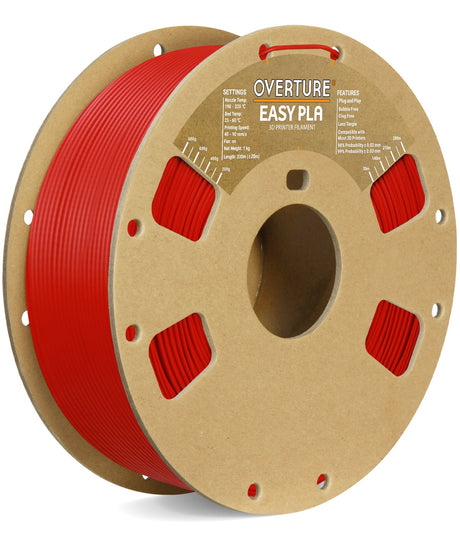 Overture Easy PLA 3D Printer Filament 1.75mm - Overture 3D