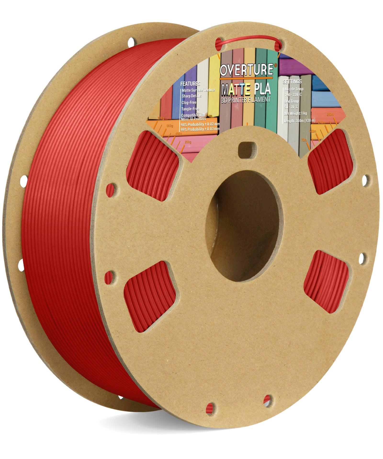 Creality PLA Pro(PLA+) 3D Printer Filament 1.75mm, PLA Plus Red, Toughness  Upgraded Dimensional Accuracy +/- 0.03mm, 1kg Spool(2.2lbs) Ender PLA+