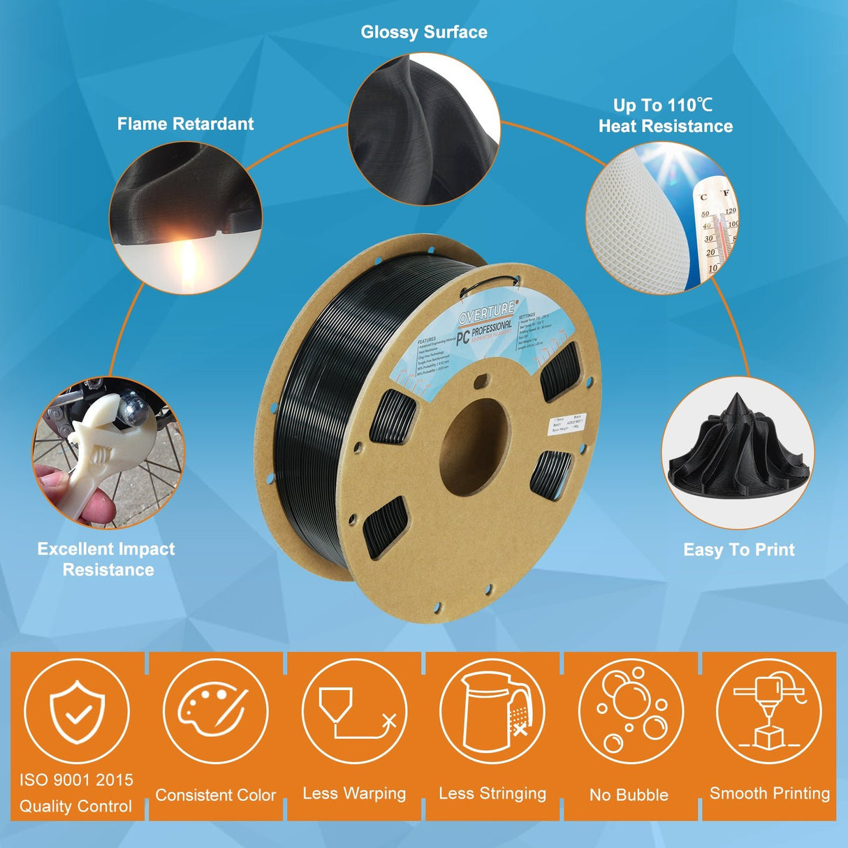 Overture PC Professional Filament - Overture 3D