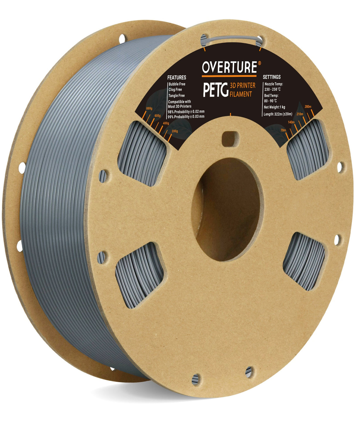 Overture PETG 3D Printer Filament 1.75mm - Overture 3D