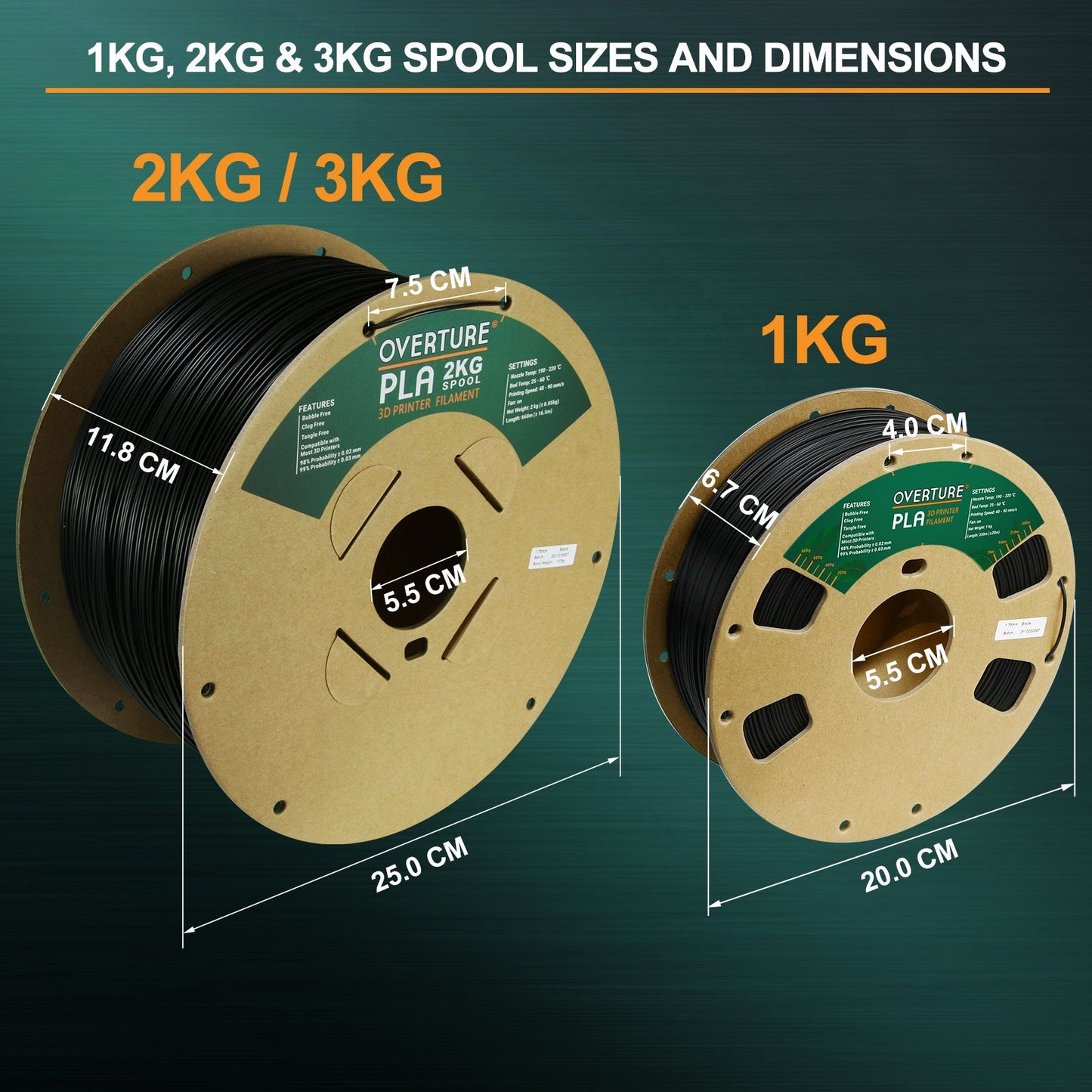 China Overture PLA 3D Printer Filament Suppliers, Manufacturers - Factory  Direct Wholesale - GREENJOY